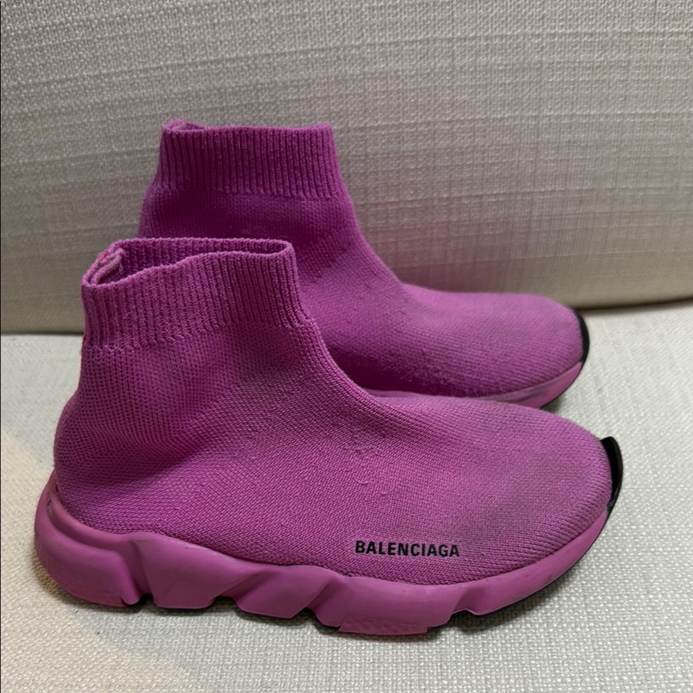 Balenciaga Vibrant Pink Sock Sneakers